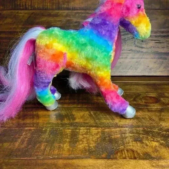 Douglas Rainbow Unicorn Plush 11 Inch Stuffed Animal Toy - Picture 3 of 6